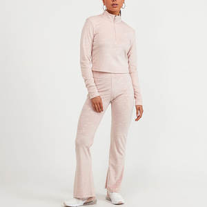 Conjuntos Deportivos Cortos de Encaje Sólido para Mujer al por Mayor, Estilo Vintage Ecológico, Marca Personalizada, Estilo Urbano, Invierno, Algodón - Product Image 3