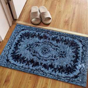 Alfombra Negra con Medallones: Estilo Étnico Turco, Alfombra Antideslizante, con Pelo Suave - Product Image 4