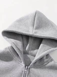 Custom Logo Fleece Polyester/Cotton High Quality Material Manufacture Men Half Zipper Vintage Loose Fit Tracksuit Wholesale - Product Image 6