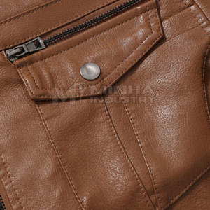 เสื้อแจ็คเก็ตหนังผู้ชาย ทนทาน กันลม ดีไซน์ยอดเยี่ยม คุณภาพสูง ขายดี เสื้อผ้าผู้ชาย - Product Image 4