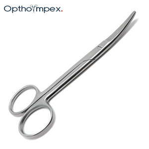Ciseaux chirurgicaux pour animaux, instruments vétérinaires, lames de précision en acier inoxydable, manche courbé et droit, outils de procédure médicale - Product Image 1