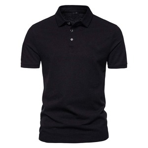 เสื้อโปโลผ้าฝ้ายสำหรับผู้ชายเสื้อแขนสั้นพิมพ์ลาย - Product Image 4