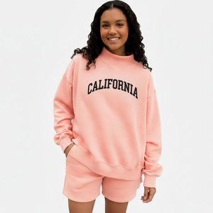 Sorority Wear Women's Oversized Embroidery Mock Neck Long Lined Fleece Winter Sweatshirt Sigma <b>Nu</b> Pullover Vintage - Product Image 5