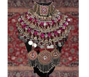 เครื่องประดับทองแดงทำมือแบบดั้งเดิมของชนเผ่าอัฟกัน สำหรับผู้หญิง งานปาร์ตี้ งานแต่งงาน และเทศกาล - Product Image 3