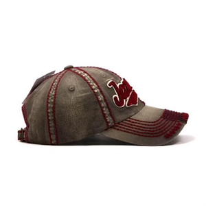 Sombrero de papá lavado vintage Parasol personalizado Parche bordado 100% Algodón Denim Gorra de béisbol desgastada Papá personalizado 100% Poliéster - Product Image 5