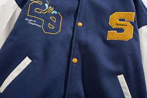 Wholesale High Quality Wool Varsity College <b>Jackets</b> for Big Tall Men Plus Size Custom Logo Plain Letterman Varsity <b>Jackets</b> - Product Image 4