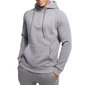 Ensemble de survêtement en molleton de coton de haute qualité pour homme, décontracté, uni, zippé, coupe régulière, léger, respirant, vêtements de sport, 2 pièces - Product Image 3
