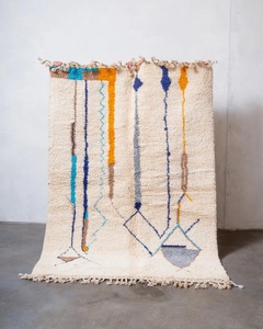 Tapis de salon design Beni Ourain authentique, tapis Azilal, tapis Boujad, tapis berbère marocain - Product Image 3