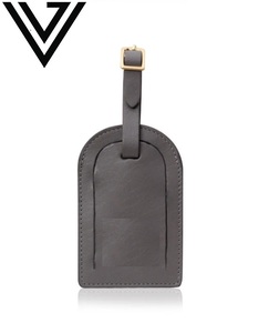 Étiquette de bagage de voyage en cuir de chèvre véritable, durable, fabriquée à la main, élégante, design ouvert, couleurs vives, petit portefeuille RFID - Product Image 1