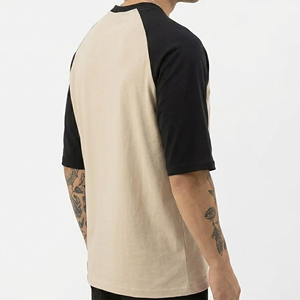 T-shirts amples pour hommes en jersey 100 % coton, 180 g, respirants, légers, couleur unie, design vierge, logo personnalisé, vente chaude OEM/ODM - Product Image 2