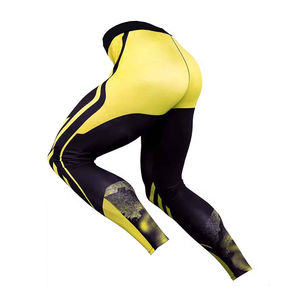 Fabricante Hombres Gym Wear Leggings Pantalones de compresión Pantalones ajustados Ropa deportiva Ropa de secado rápido Gym Leggings - Product Image 5