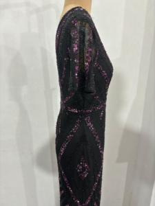 ชุดเดรสคลับคอวียาวถึงพื้นลูกปัดเลื่อมปักลายสำหรับงานปักลายสวยงามทรงสูงราคาถูกมาก - Product Image 3