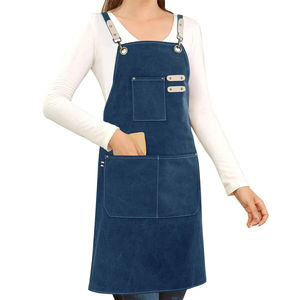 Uniforme de camarera Restaurante Bar Uniforme Delantal impermeable Heavy Duty Arpenter Delantal de trabajo con bolsillos para herramientas - Product Image 2