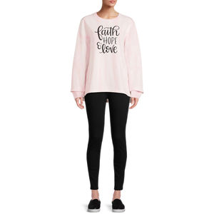 Sudadera de poliéster con cuello redondo y hombros caídos 2024, nuevo diseño de alta calidad, sudadera para mujer, sudadera sostenible de secado rápido - Product Image 2