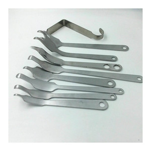 Instruments médicaux Instruments chirurgicaux de base Écarteurs de hanche de l'articulation de la hanche Ensemble orthopédique de 9 types d'acier inoxydable allemand - Product Image 1