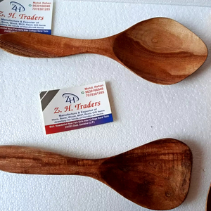 Cuillère en bois Margosa naturel fait à la main, vaisselle de cuisine et de salle à manger en bois de neem écologique pour hôtels et maisons - Product Image 1