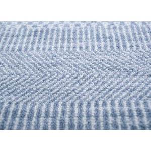 พรมขนสัตว์ไครอส สีเทาและสีดำ ทอมือ รุ่น Skwl-202 ลายทอแบนแบบลายทาง สำหรับบ้าน ขนาด 9x12 ฟุต รูปทรงสี่เหลี่ยมผืนผ้า พรมปูพื้นห้องโถง - Product Image 3