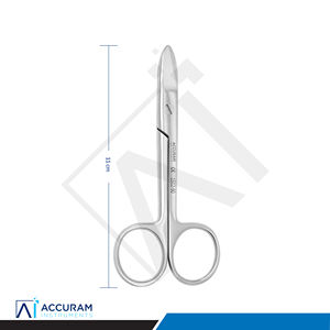 Ciseaux à bord dentelé Bee Bee 11 cm, instrument chirurgical médical droit pour usage clinique, hospitalier et de laboratoire - Product Image 5