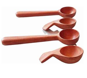 ÚNICO SERVIDOR DE ENSALADAS DE MADERA JUEGO DE 2 HECHO A MANO ÚNICO KETCHENWAR - Product Image 2