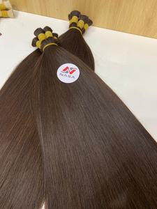 Extensions de cheveux en vrac de haute qualité au prix de gros 100 grammes 12 pouces double texture claire couleur pleine - Product Image 3