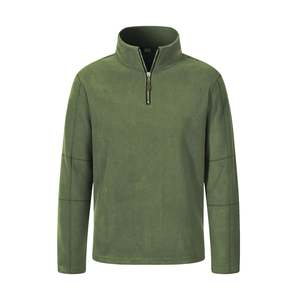 Pull à col montant 1/4 zippé pour homme, mode athlétique, réversible, grande taille, tissu doux texturé, manches longues, respirant, séchage rapide - Product Image 6