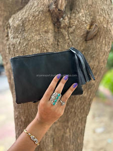 กระเป๋าใส่โทรศัพท์มีซิปสำหรับผู้หญิง, กระเป๋าใส่บัตรหนังแท้มีพู่ความจุมากมีซิปสำหรับผู้หญิงเทรนด์ใหม่ - Product Image 2