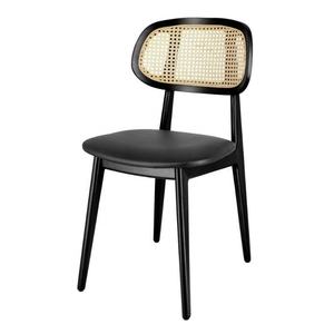 Juego de Sillas para Restaurante, Muebles de Restaurante con Espuma de Densidad Media, Diseño Moderno y Elegante Minimalista Combinado con Ratán - Product Image 2