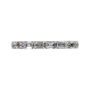 950 Platinum IGI Certified Lab Grown Diamond Marquise Cut Half Eternity Band Joyería fina Mujeres Regalo DE BODA Fabricante de lujo - Product Image 3