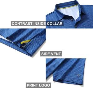 Polos informales de alta calidad OEM a precio de fábrica para hombre, Polo bordado transpirable de secado rápido a granel para Polo personalizado - Product Image 4