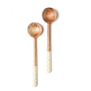 Ensemble de couverts en bois et résine Royal, design classique, passe au lave-vaisselle, collection 2 Brother's, pour la maison, la cuisine, les cadeaux d'affaires - Product Image 3