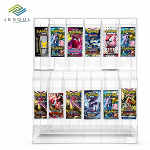 Akrilik Kart Sergi Standı, Ticari Kart Tutucu, Çift Katmanlı Booster Paket Rafı, Koleksiyonluk Sergi Kutusu, Özel Perakende Mağaza Teşhir Ünitesi - Product Image 1