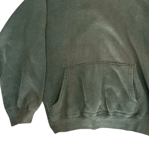 Soleil délavé vert sweat à capuche surdimensionné coton pull lourd polaire sweat à capuche unisexe Streetwear Logo personnalisé OEM sweats à capuche - Product Image 5