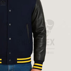 Chaquetas Varsity de Trabajo al por Mayor, Chaqueta Transpirable de Estilo Urbano para Hombre, Chaquetas Varsity de Cuero de Alta Calidad en Venta - Product Image 2