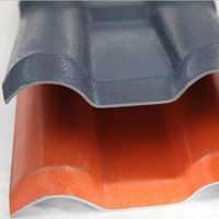 Tuile espagnole en résine synthétique rouge brique UPVC ASA