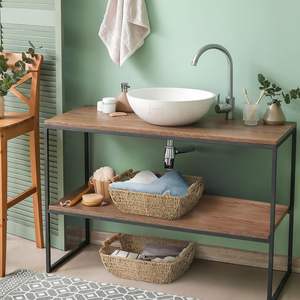 Paniers de rangement en jonc de mer tissés à la main personnalisés poignées en bois 2 organisateurs rectangulaires en osier de rotin garde-manger de cuisine blanchisserie - Product Image 6