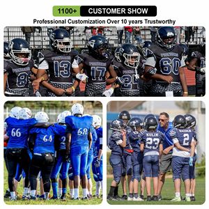 OEM American Football Uniforms Kit High Quality Custom Logo Printed Team <b>Practice</b> Jersey <b>Padded</b> Shorts Breathable - Product Image 4