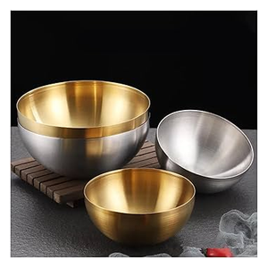 Tazones de Doble Pared Pulidos de Nuevo Diseño, Acero Inoxidable Premium Aislado, Ecológico, para Uso Profesional en Hoteles, Restaurantes y Cocinas - Product Image 2