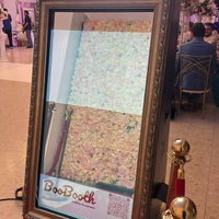 60 Zoll LCD-Display Magic Mirror Fotoautomat mit Kamera und Drucker