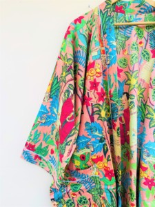 Hand Block Jungle Printed Women Cotton Kimono <b>Bridesmaid</b> Robe Sexy Dressing Gown Nightwear <b>Dress</b> - Product Image 6