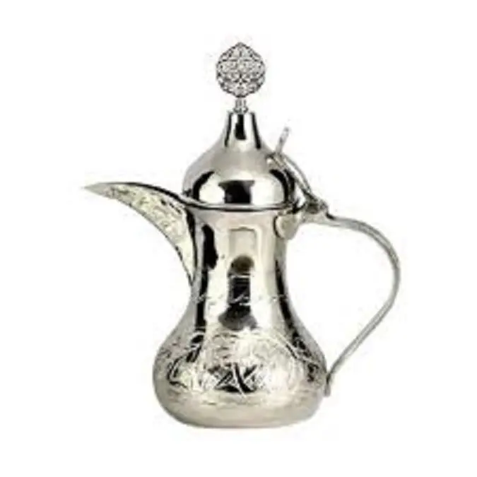 Dallah bule de café árabe latão, cafeteira para chá e café da moda