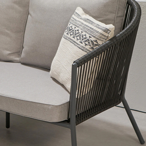 Juego de sofás de exterior de aluminio con cuerda y cojín de la mejor calidad-Elmeera - Product Image 2