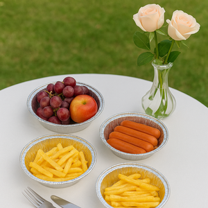 Fabricant vietnamien 23cm plateau de cuisson rond en aluminium casseroles jetables en aluminium pour la vente en gros - Product Image 1