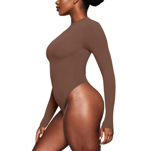 Custom Women's Long Sleeves <b>Bodysuits</b> One Piece Tummy <b>Control</b> Yoga Jumpsuit Ballet Dance CustomMade Sportswear <b>Bodysuits</b> - Product Image 4