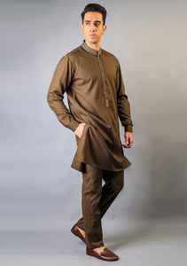 Mode ethnique traditionnelle et élégante pour hommes-Le designer Shalwar Kameez au design tendance Kurta Shalwar - Product Image 3