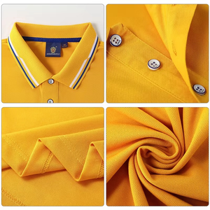 Camisas Casuales de Punto para Hombre de Talla Grande, Transpirables, Absorbentes de Sudor, con Solapa, Bordado, Estampado, Diseño Personalizado, Multicolor - Product Image 1