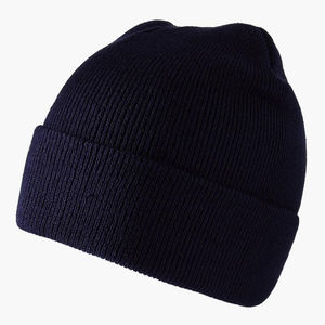 Gorro de Cachemira cálido de otoño o invierno acanalado Simple de estilo básico clásico de alta calidad - Product Image 2