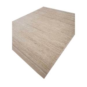 Tapis en laine afghane noués à la main, couleur ivoire unie, pour la maison - pour salon, couloir, styles rectangulaires patchwork - Product Image 2