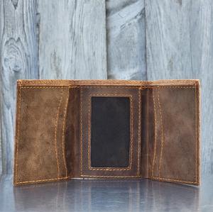 Portefeuille compact en cuir de bonne qualité avec porte-monnaie et pochettes de rangement supplémentaires pour l'essentiel du quotidien au prix export - Product Image 2