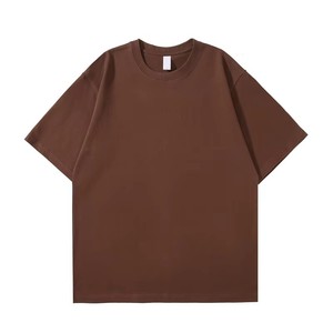 2025 vente en gros 100% coton personnalisé o cou manches courtes fabricant lourd imprimé surdimensionné goutte épaule hommes T-Shirts - Product Image 4