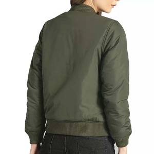 Chaqueta Bomber Ligera de Otoño para Mujer, Color Sólido, Informal, Transpirable, Tejida a Crochet, de Alta Calidad - Product Image 4